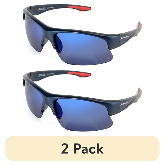 (2 pack) Ozark Trail Youth Polarized Fishing Sunglasses, Designed for Teen Sports