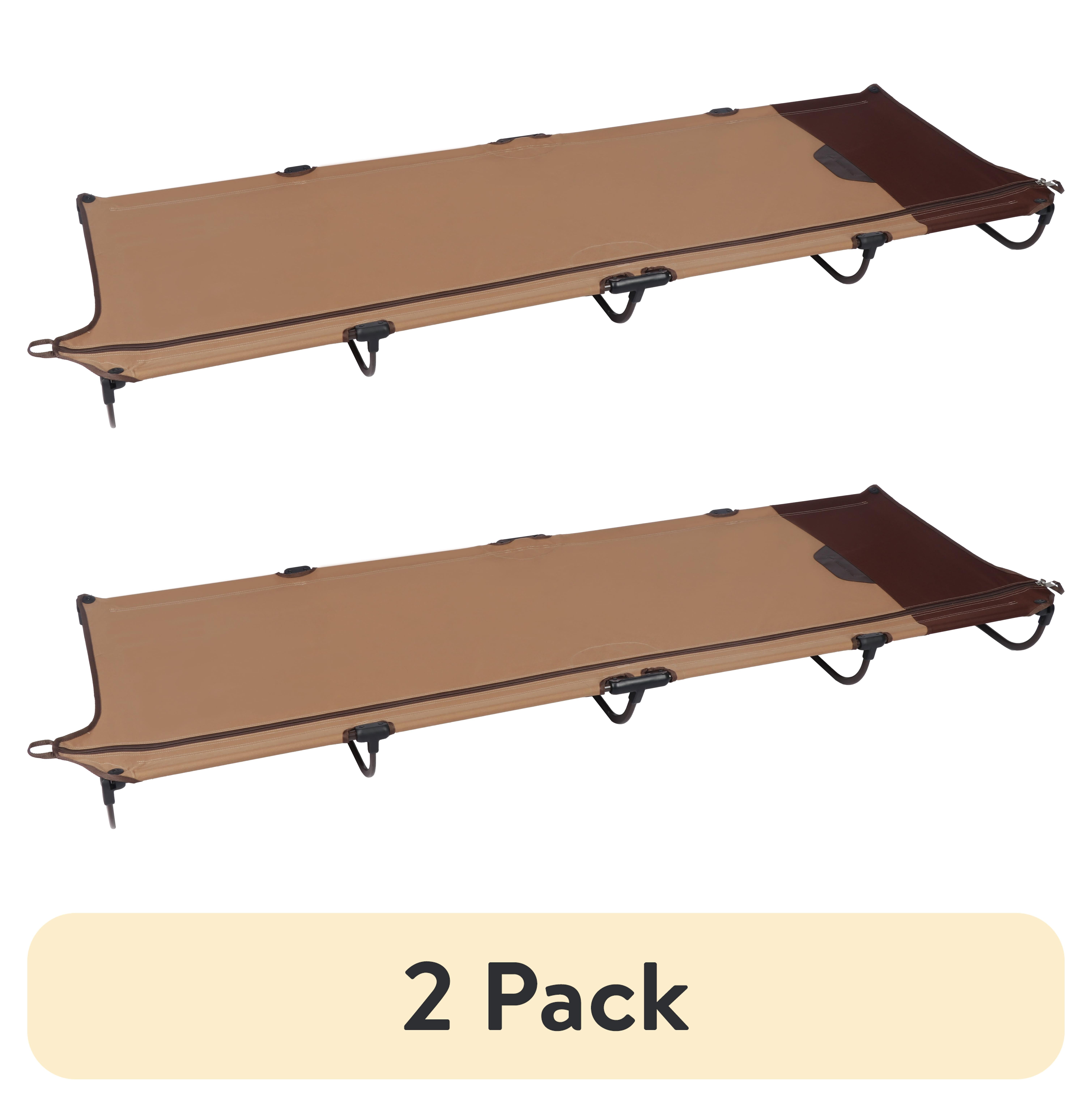 OZARK TRAIL カーキとブラウンの大人用コット(2個セット) OZARK TRAIL カーキとブラウンの大人用コット(2個セット)