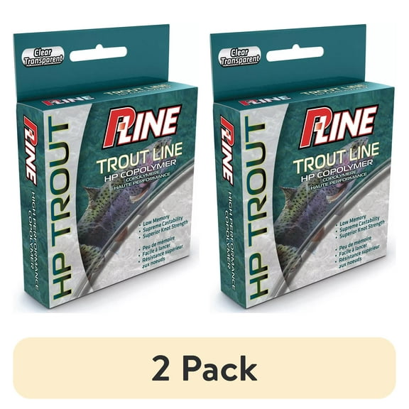 (2 pack) P-Line Trout Line 150 yd Clear 6 lb