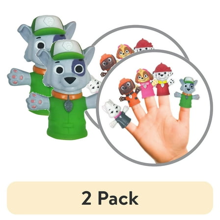 (2 pack) PAW Patrol Bath Finger Puppets, Marshall & Friends, Unisex Toddler Bath Toys