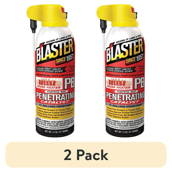 (2 pack) PB Blaster 16PBDS Penetrant Rust Remover, Machine & Tool Lubricants, 11oz