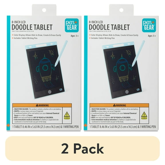 (2 pack) Pen+Gear 8-Inch LCD Doodle Tablet