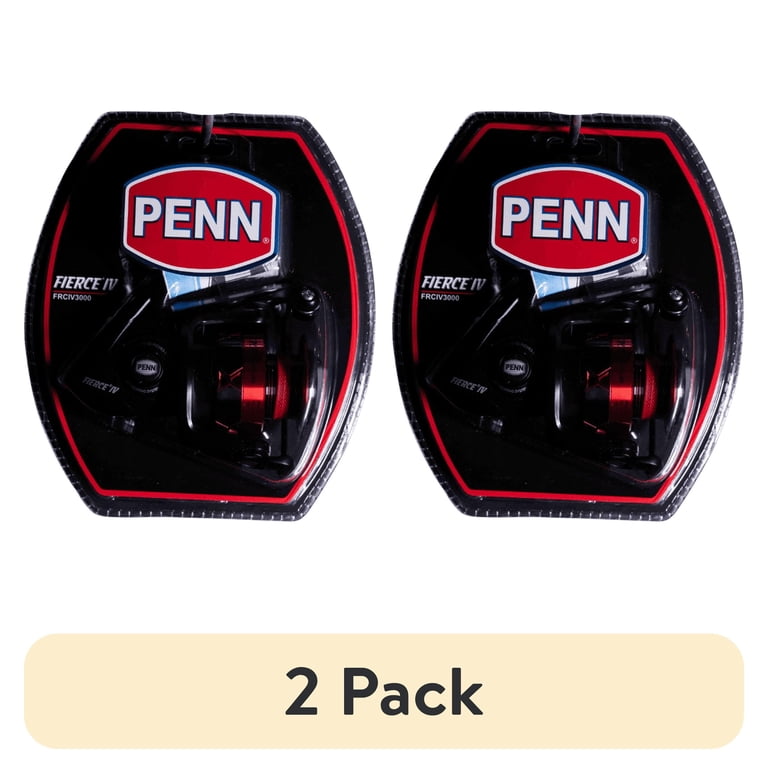 2 pack) PENN Fierce IV Spinning Reel, 3000 Size Fishing Reel
