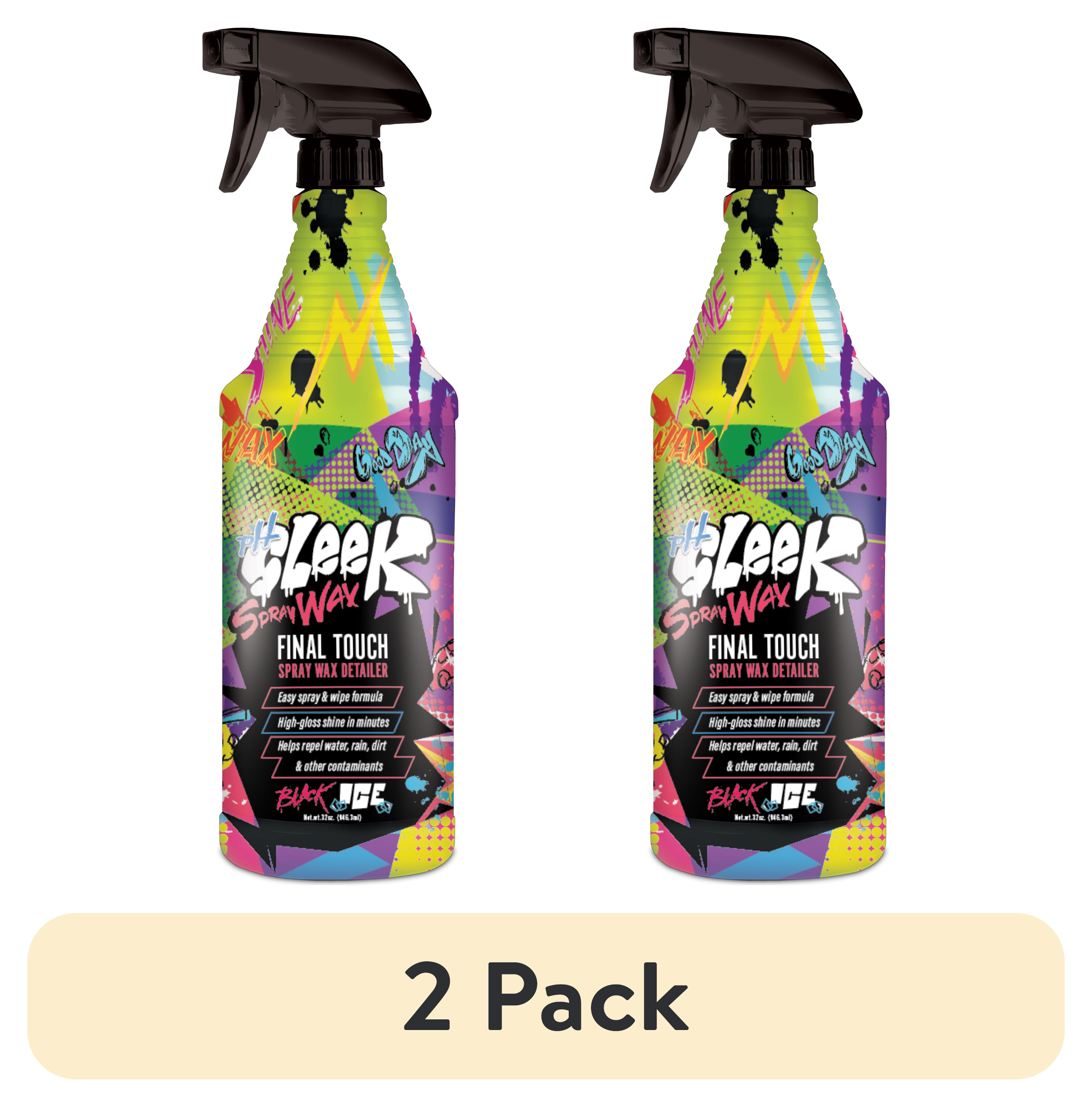(2 pack) PH Sleek Spray Wax 32oz Black Ice Scent