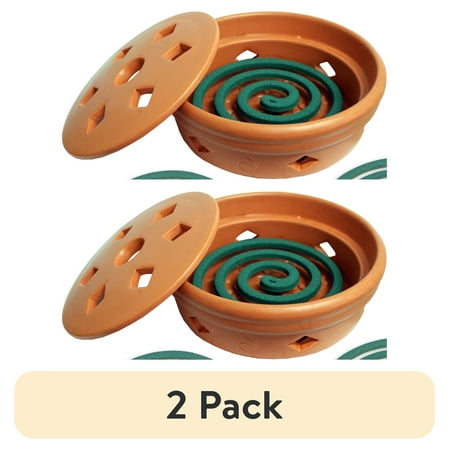 (2 pack) PIC Mosquito Coils with Terra Cotta Burner, Mosquito Repellent, 3 oz, 5 Pc Box