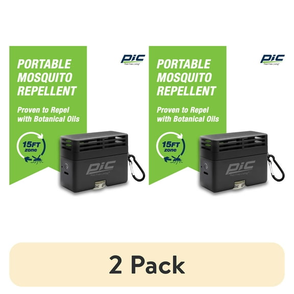 (2 pack) PIC Portable Mosquito Botanical Repellent with 60-Hour Cartridge