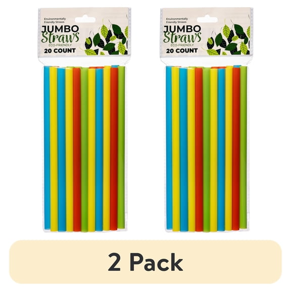 (2 pack) PLA Straw 20CT