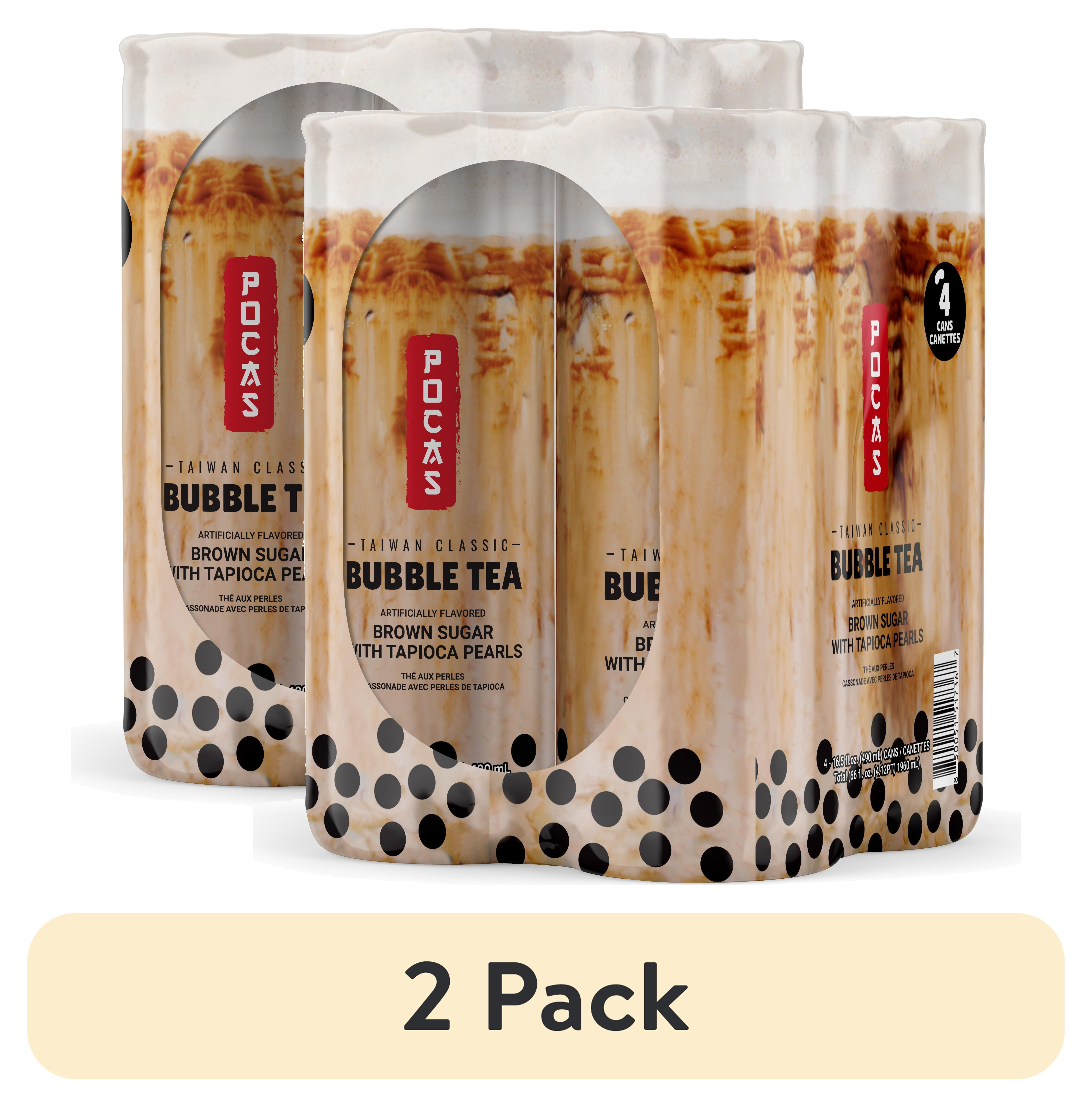 (2 pack) POCAS Bubble Tea, Brown Sugar Flavor, Taiwan Classic Milk Tea
