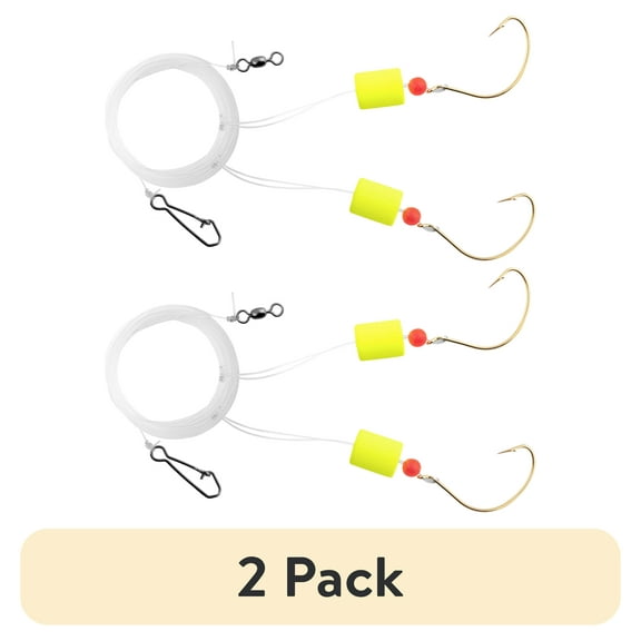 (2 pack) Tsunami Pompano Pro Fishing Rig with Hook
