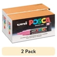 thumbnail image 1 of (2 pack) POSCA Poster Marker, Broad Chisel Tip, Fluorescent Pink, 1 of 2
