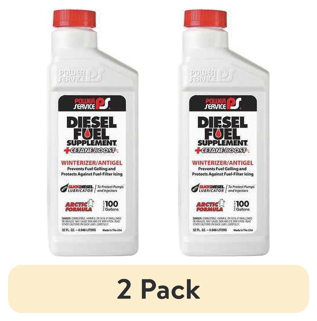 (2 pack) POWER SERVICE PRODUCTS 1025 Diesel Fuel Supplement,Amber,32 oz. G5573246