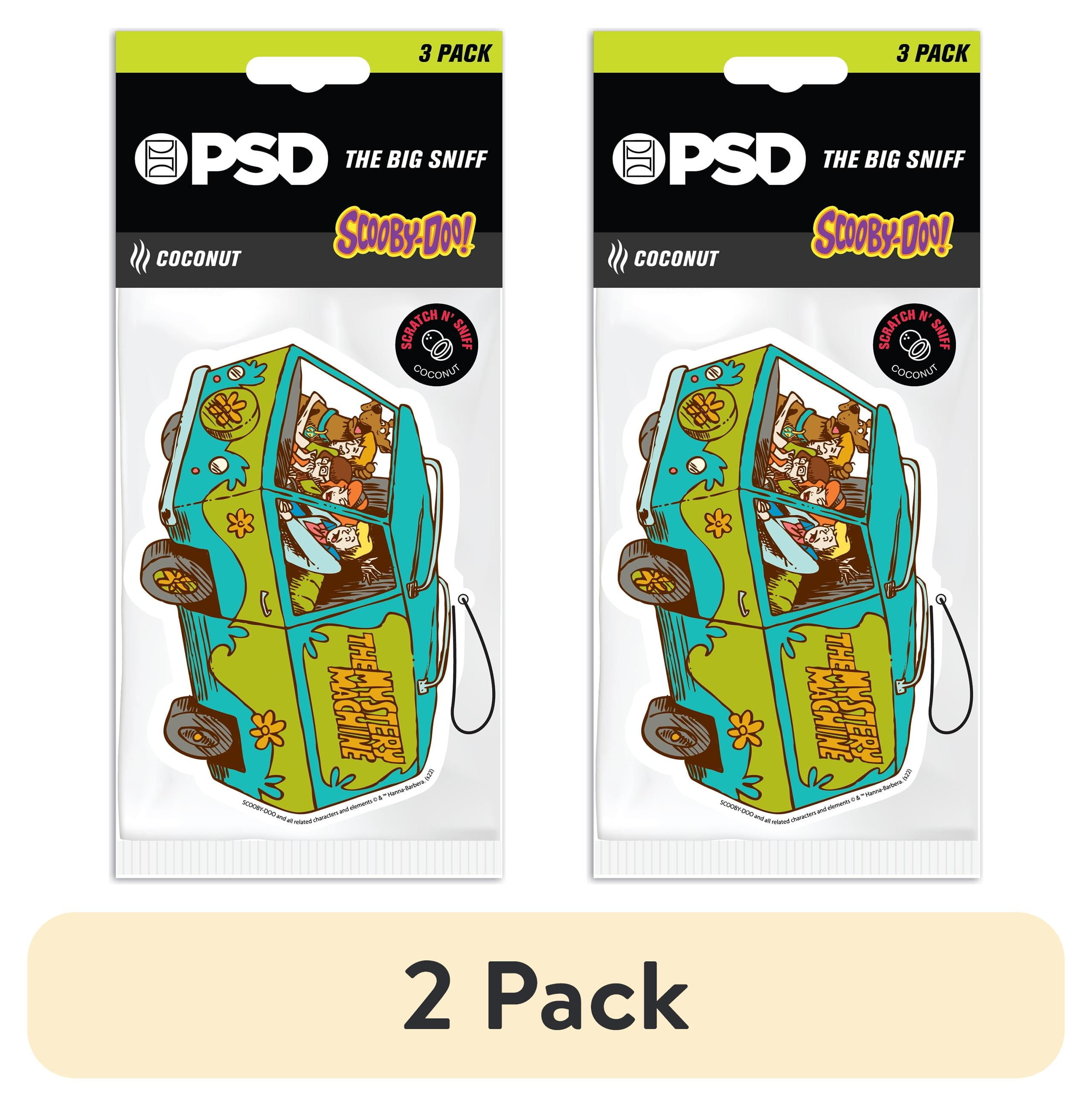 2 pack) PSD Big Sniff, Scooby Doo Mystery Machine Hanging Air