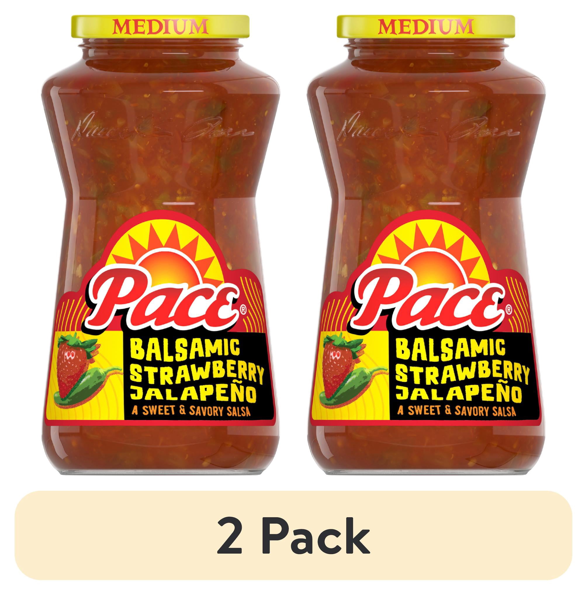 (2 pack) Pace Balsamic Strawberry Jalapeno Salsa, 16 oz Jar