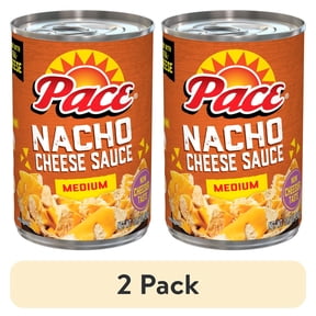 (2 pack) Pace Medium Nacho Cheese Sauce, 10.5 oz Can