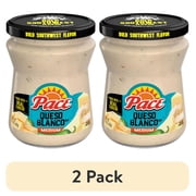 (2 pack) Pace Medium Queso Blanco Cheese Dip, 15 oz Jar