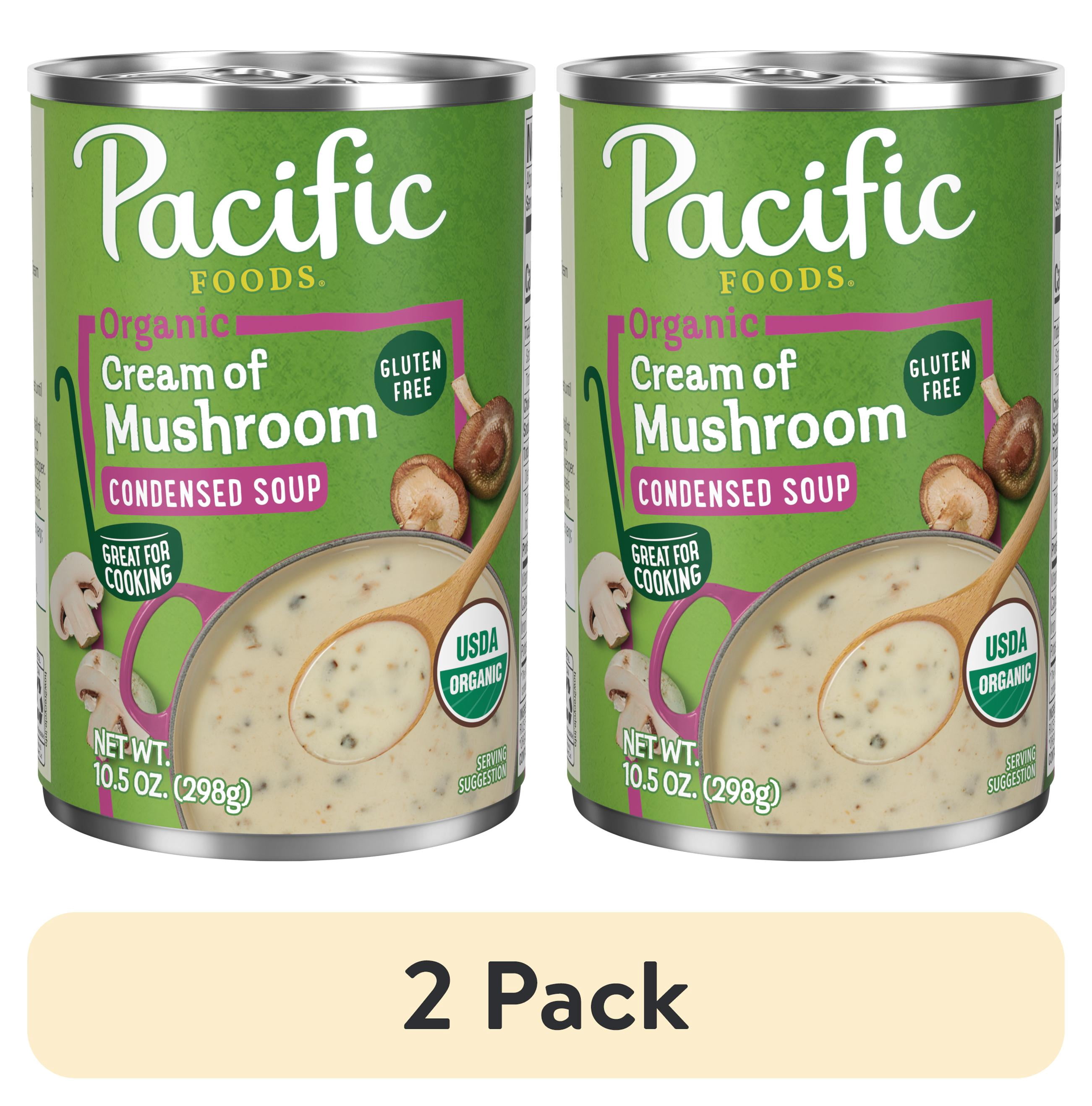 (2 pack) Pacific Foods Organic Cream of Mushroom Soup, 10.5 oz Can