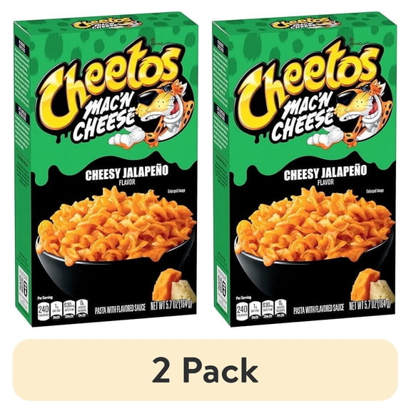 (2 pack) Pack of 2 Cheetos Cheetos Mac 'N Cheese Cheesy Jalepeno Box, 5.7 ounce