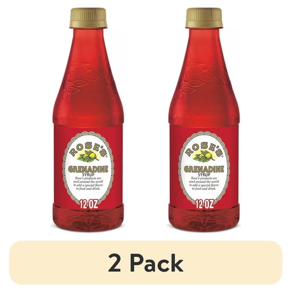 (2 pack) Pack of 6, Roses Grenadine Syrup, 12 fl oz