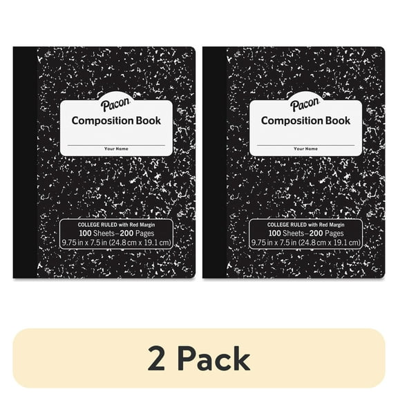 (2 pack) Pacon, PACMMK37106, Composition Book, 1 Each