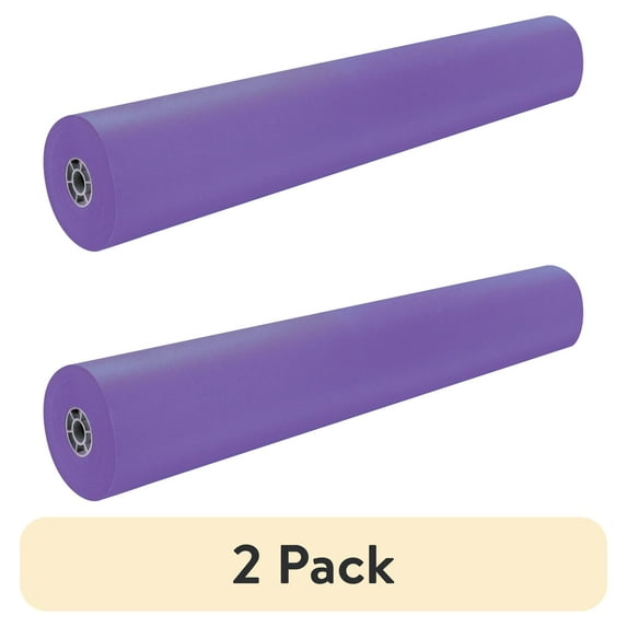 (2 pack) Pacon® Rainbow® Colored Kraft Paper Roll, 36" x 1000', Purple