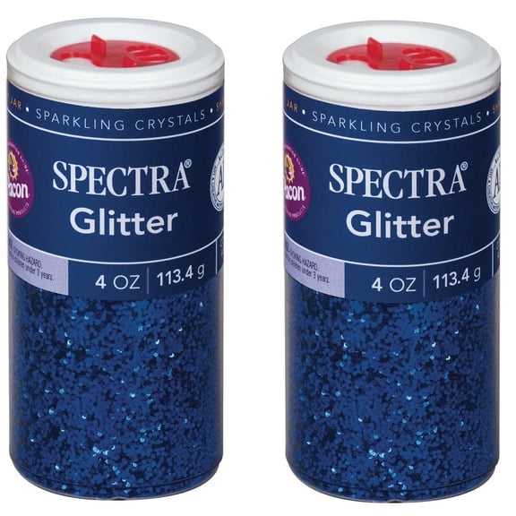 [2-pack] - Pacon Spectra Glitter 4oz Blue