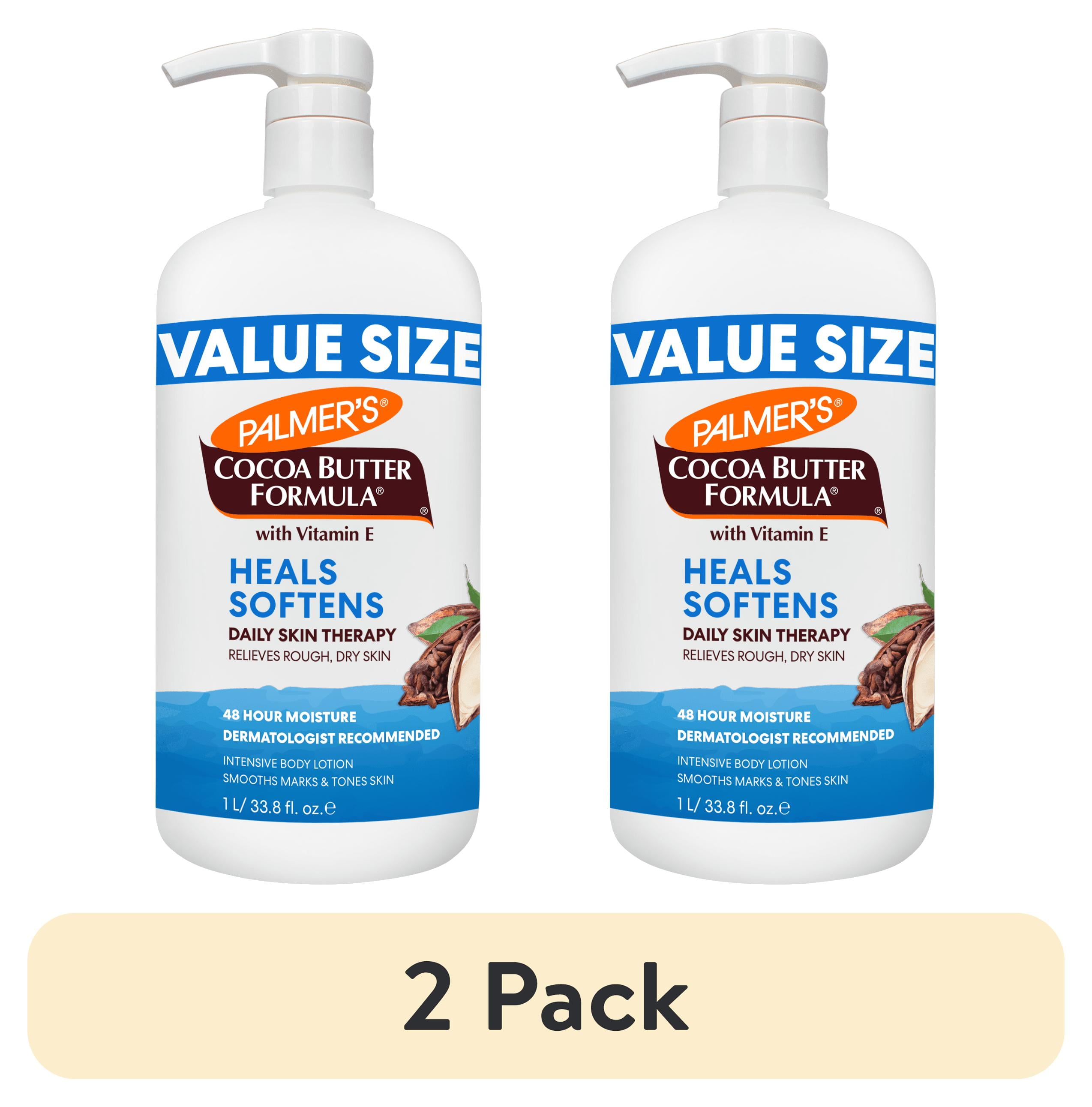 (2 pack) Palmer's Cocoa Butter Formula Daily Skin Therapy Body Lotion for Dry Skin, 33.8 fl. oz.