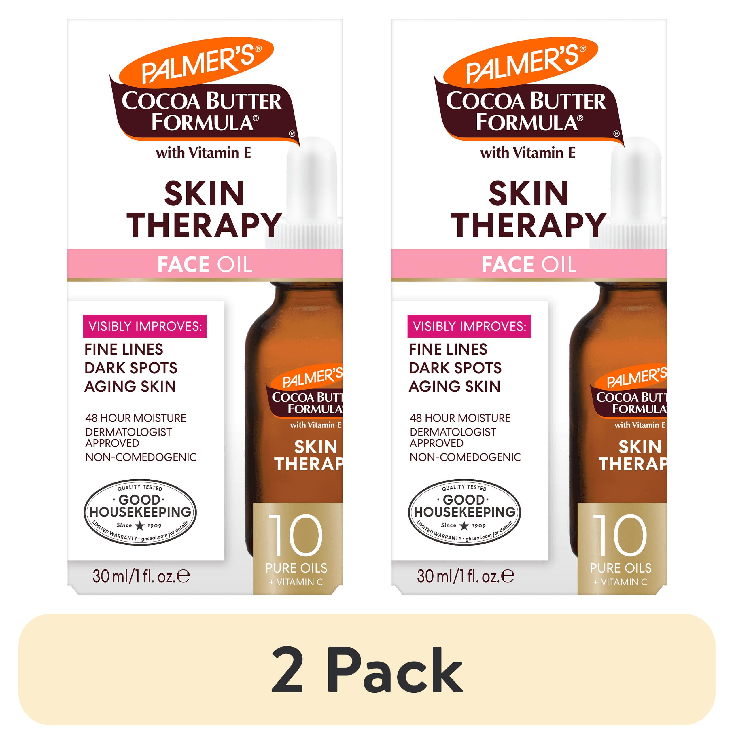 (2 pack) Palmer's Cocoa Butter Formula Rosehip Fragrance Skin Therapy Oil for Face, Vitamin C Retinol, 1 fl oz