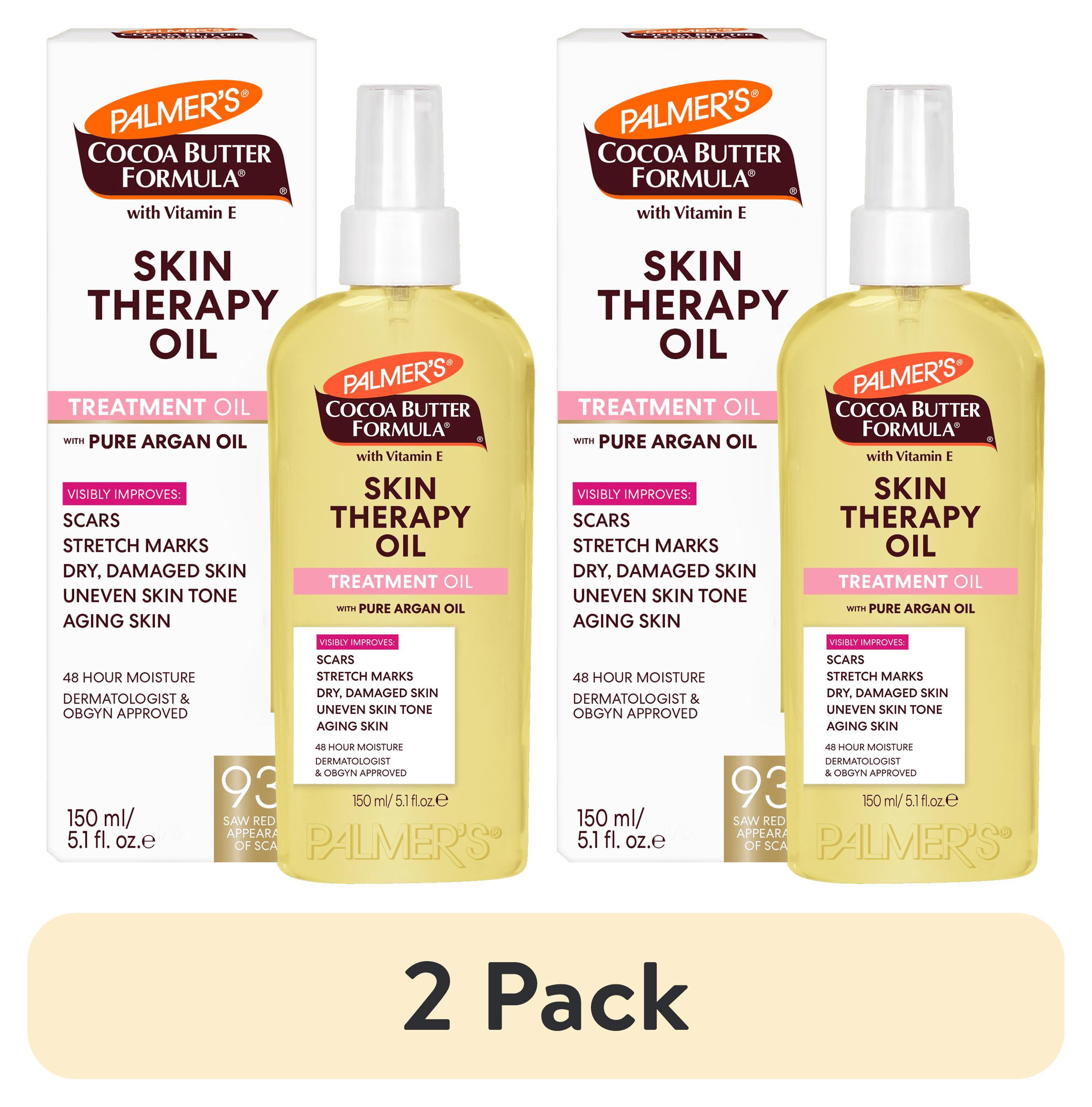 (2 pack) Palmer's Cocoa Butter Formula Skin Therapy Oil for Dry Skin, 5.1 fl. oz.