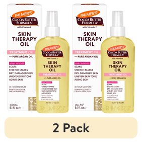 (2 pack) Palmer's Cocoa Butter Formula Skin Therapy Oil for Dry Skin, 5.1 fl. oz.