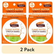 2 pack Palmers Cocoa Butter Formula Tummy Butter for Stretch Marks before, during, and after Pregnancy, 4.4 oz.
