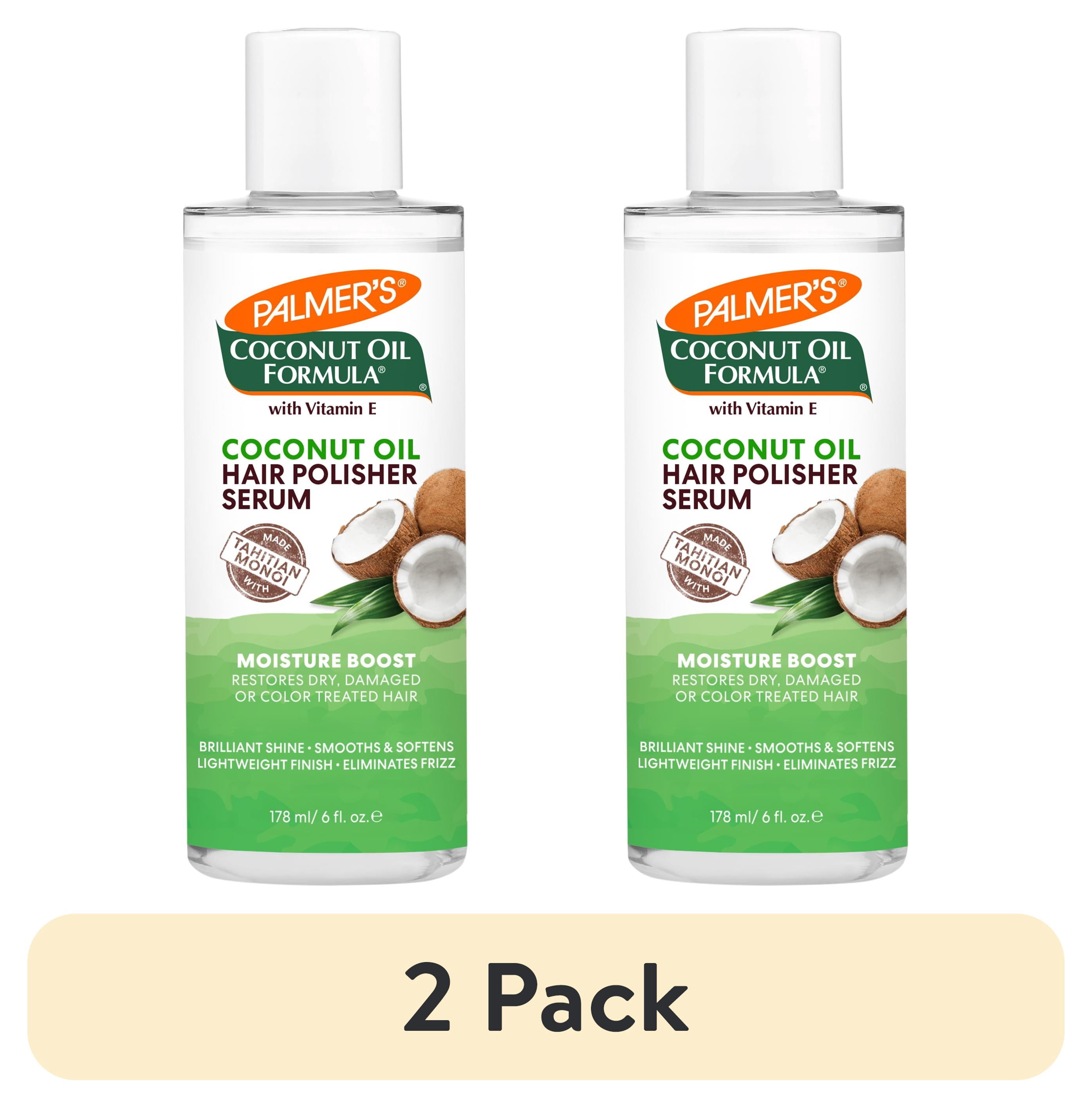 (2 pack) Palmer's Coconut Oil Formula Hair Polisher Serum, 6 fl. oz.