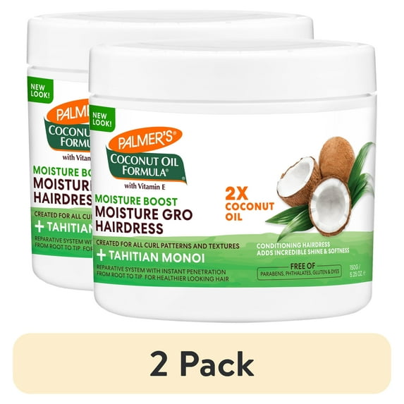 (2 pack) Palmer's Coconut Oil Formula Moisture Boost Gro Treatment, 5.25 oz.