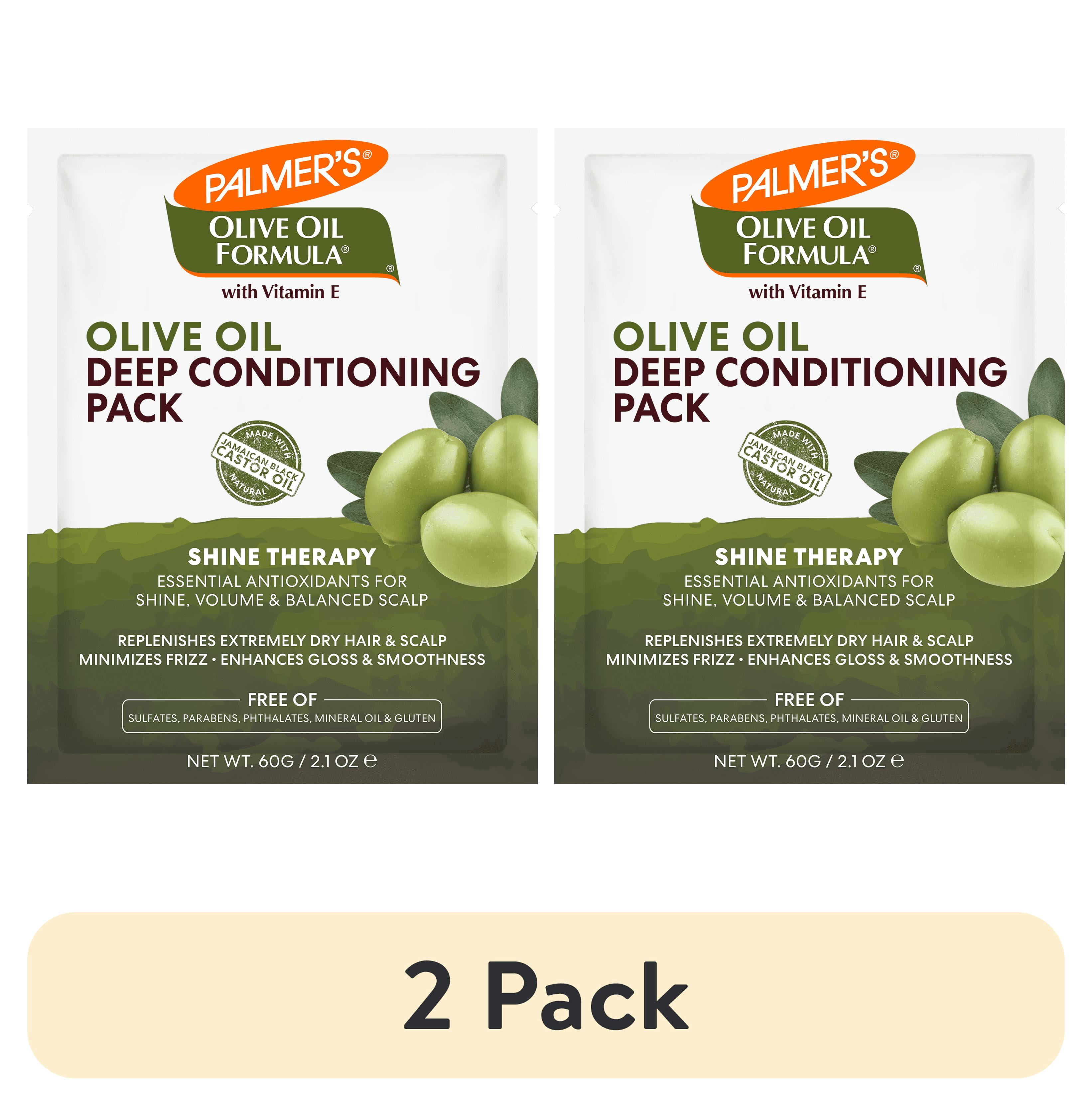 (2 pack) Palmer's Olive Oil Formula Shine Therapy Deep Conditioning Pack for Intense Hydration Treatment, 2.1 oz.
