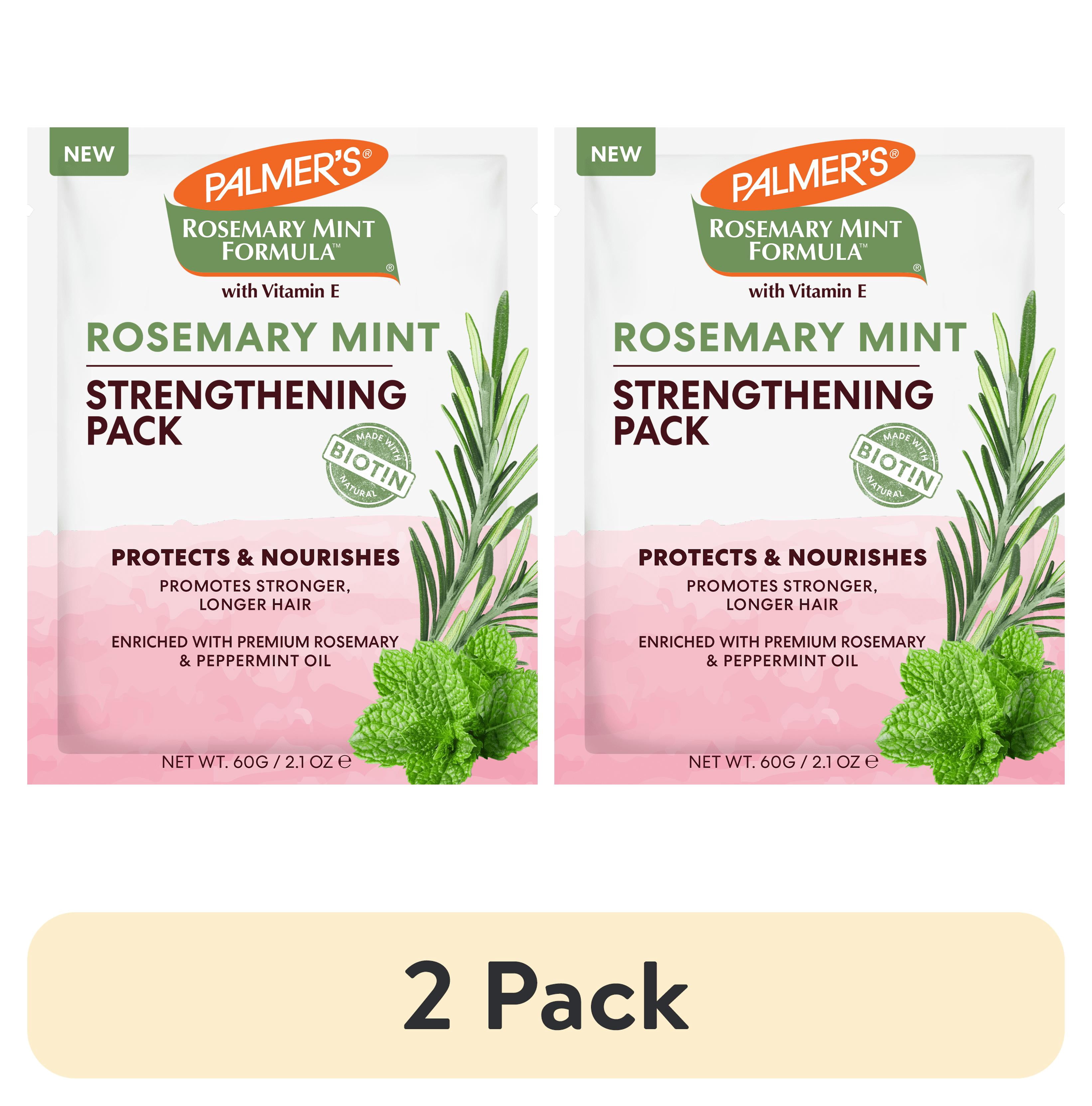(2 pack) Palmer's Rosemary Mint Formula Strengthening Pack Conditioner; Hydrating, Protecting, and Stimulates Growth 2.1 fl. oz