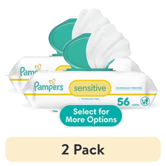 Pampers Sensitive Baby Wipes (Choose Your Count)