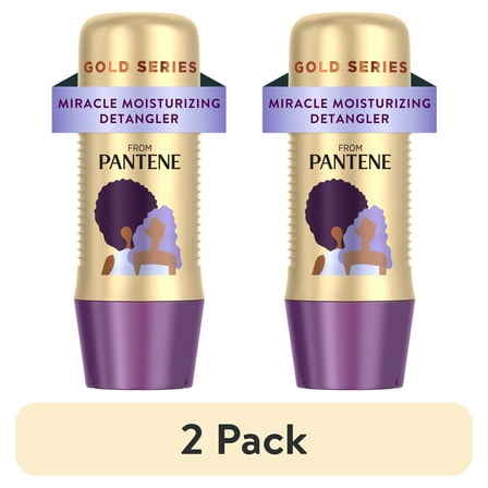 (2 pack) Gold Series from Pantene Miracle Detangler with Argon Oil, 12.8 fl oz