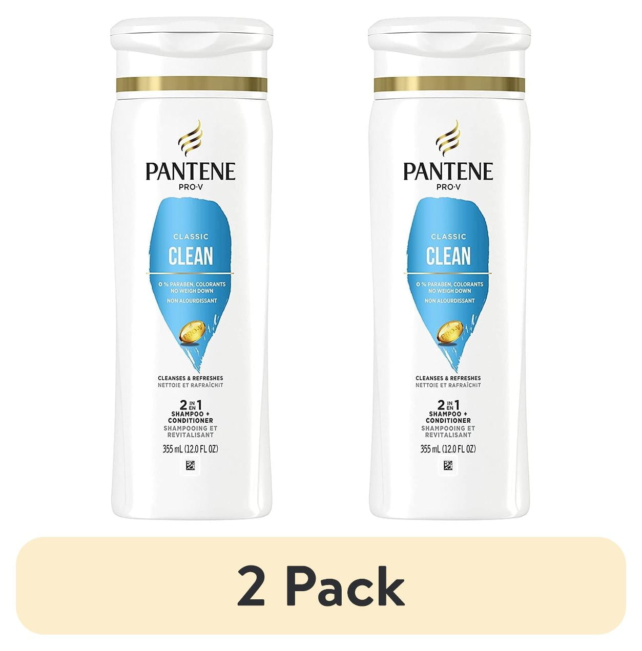 (2 pack) Pantene Pro-V Classic Clean 2 in 1 Shampoo + Conditioner