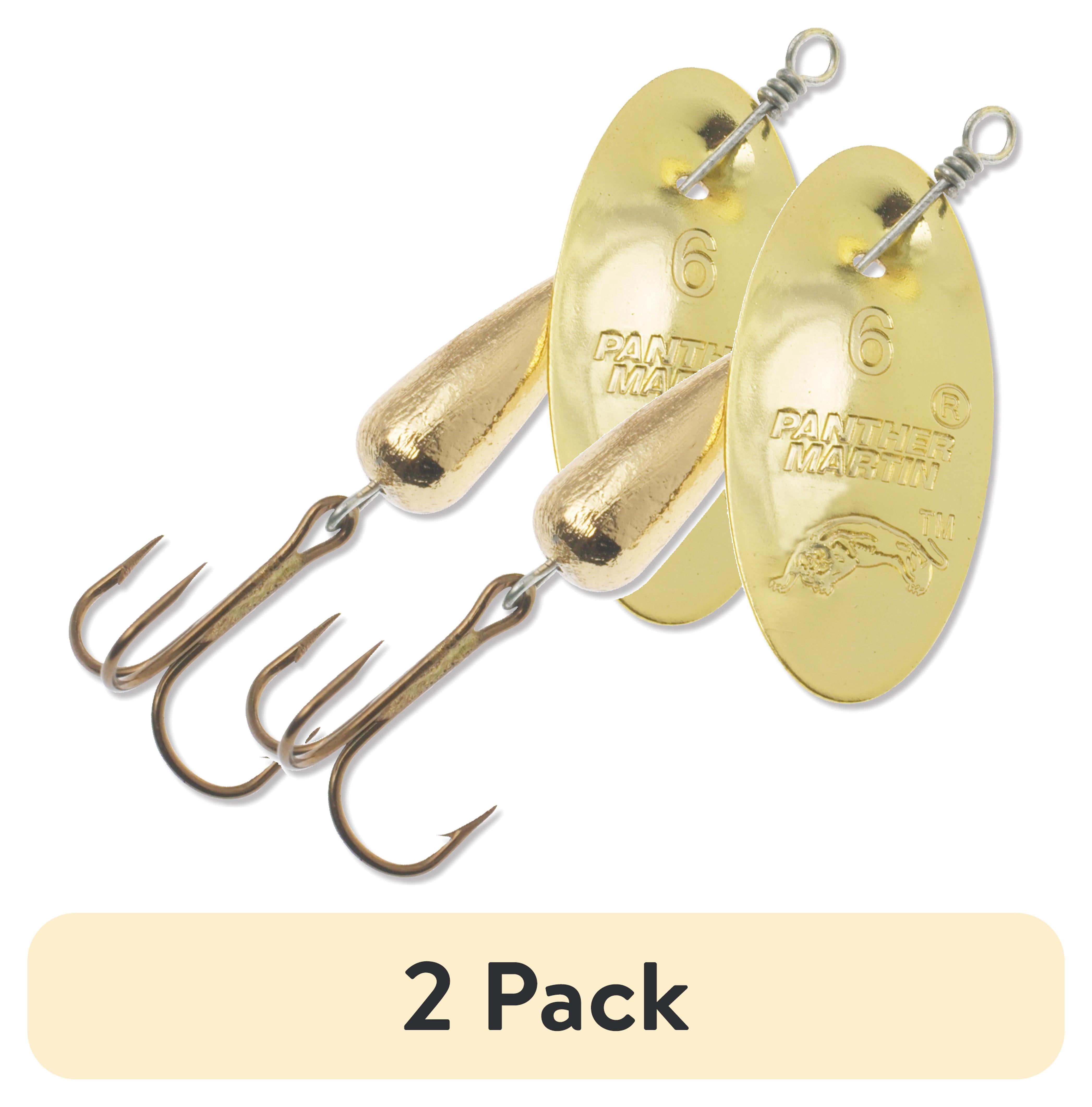 (2 pack) Panther Martin PMAG_1 Classic Patterns Fishing Teardrop Spinner Lure - All Gold - 1 (1/32 oz)