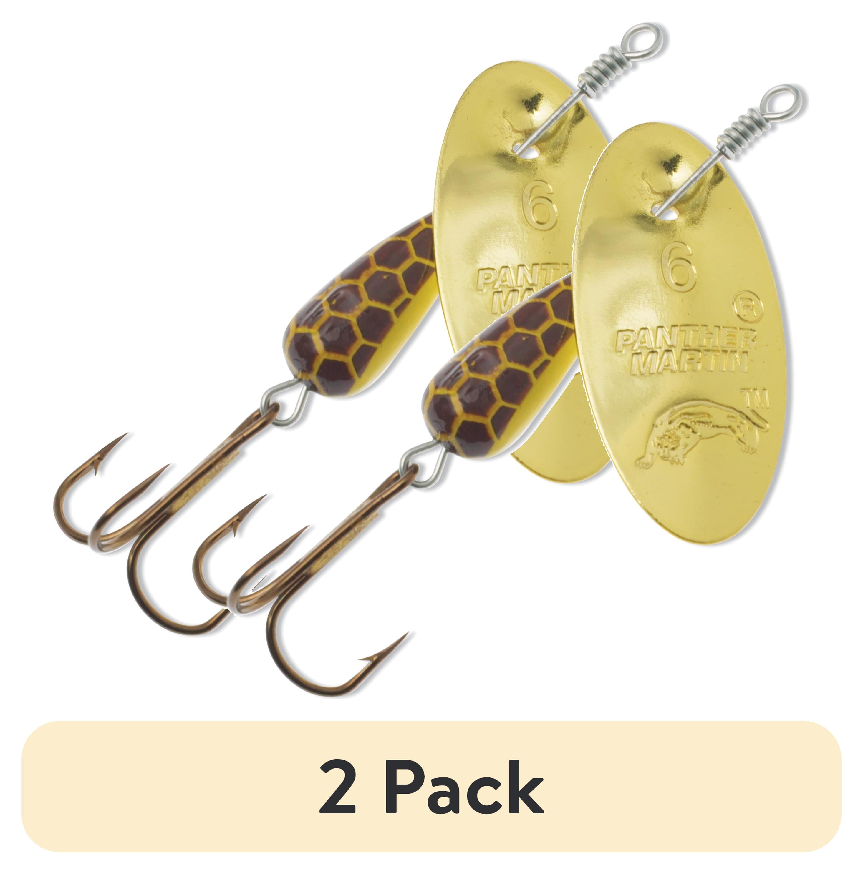 (2 pack) Panther Martin PMCRG_4_U Teardrop Nature Series Spinners Fishing Lure - Crayfish Gold - 4 (1/8 oz)