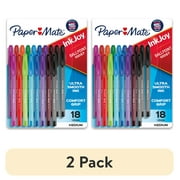 (2 pack) Paper Mate InkJoy 100ST Ballpoint Pens, Medium Point (1.0mm), Assorted, 18 Count