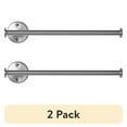 thumbnail interactive-video image 1 of (2 pack) Paper Towel Holder, Mainstays Metal Wall Mounted Kitchen Paper Towel Holder, 14 Inch, Nickel, 1 of 10
