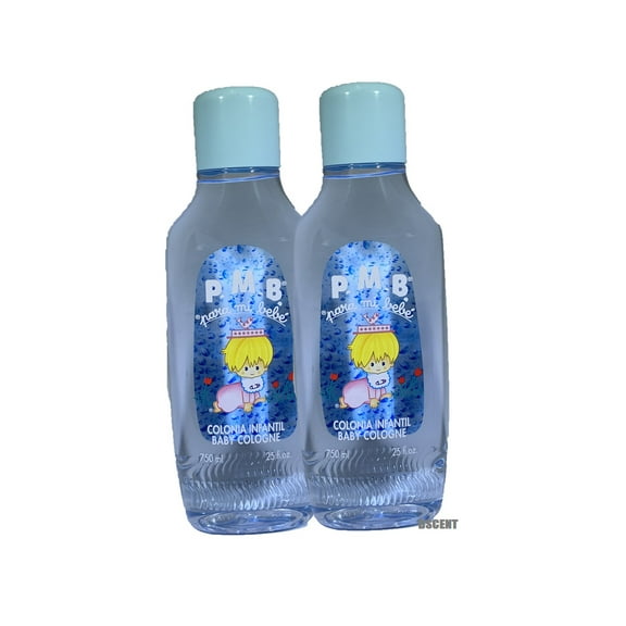 2 pack Para Mi Bebe Baby Cologne Family Size 25oz Imported From Spain (2 Blue)