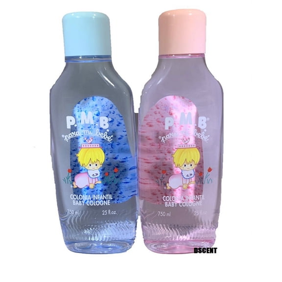 2 pack Para Mi Bebe Baby Cologne Family Size 25oz Imported From Spain Pink Blue