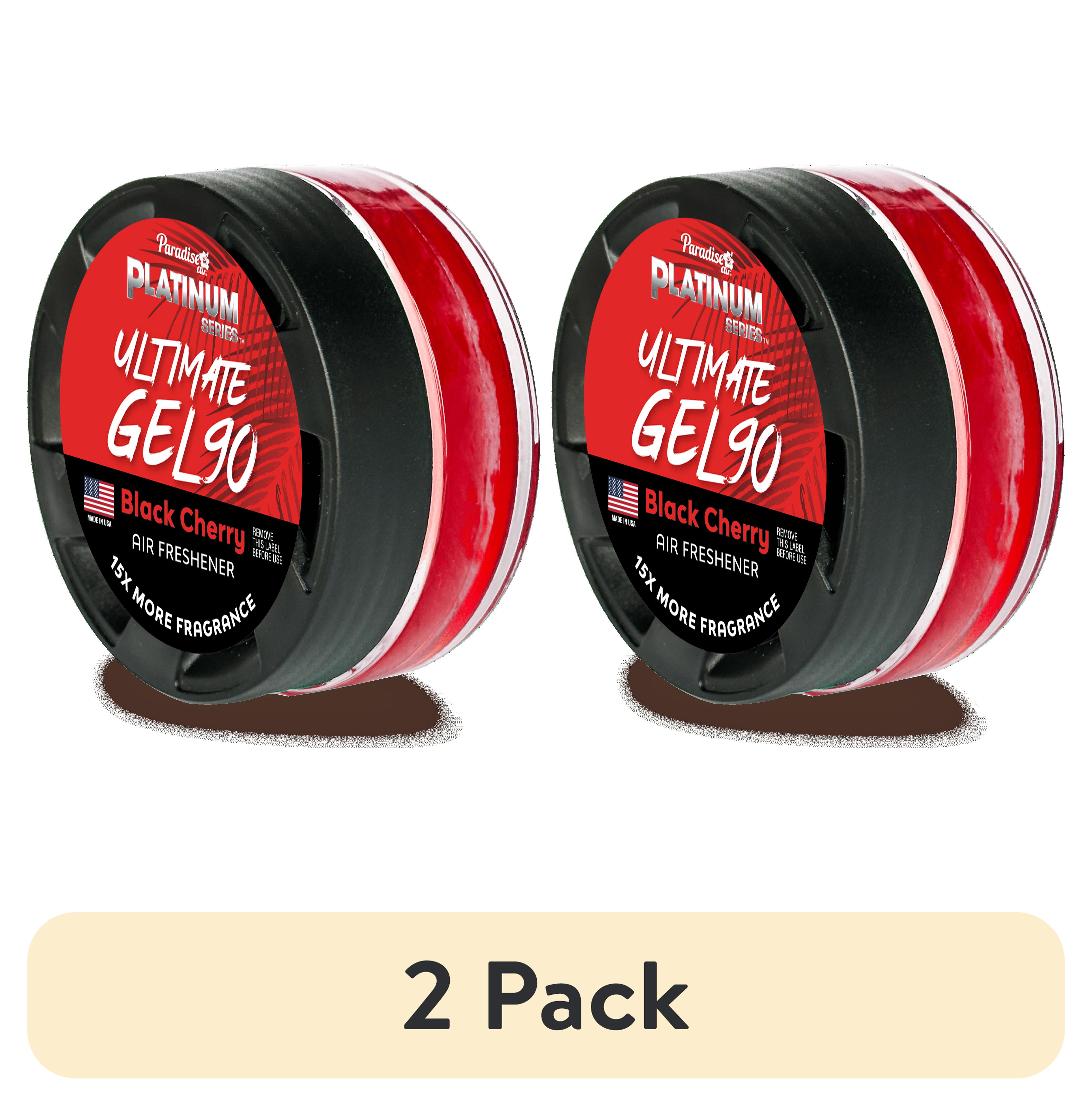 2 pack) Paradise Air Platinum Series Ultimate Gel 90 Air Freshener