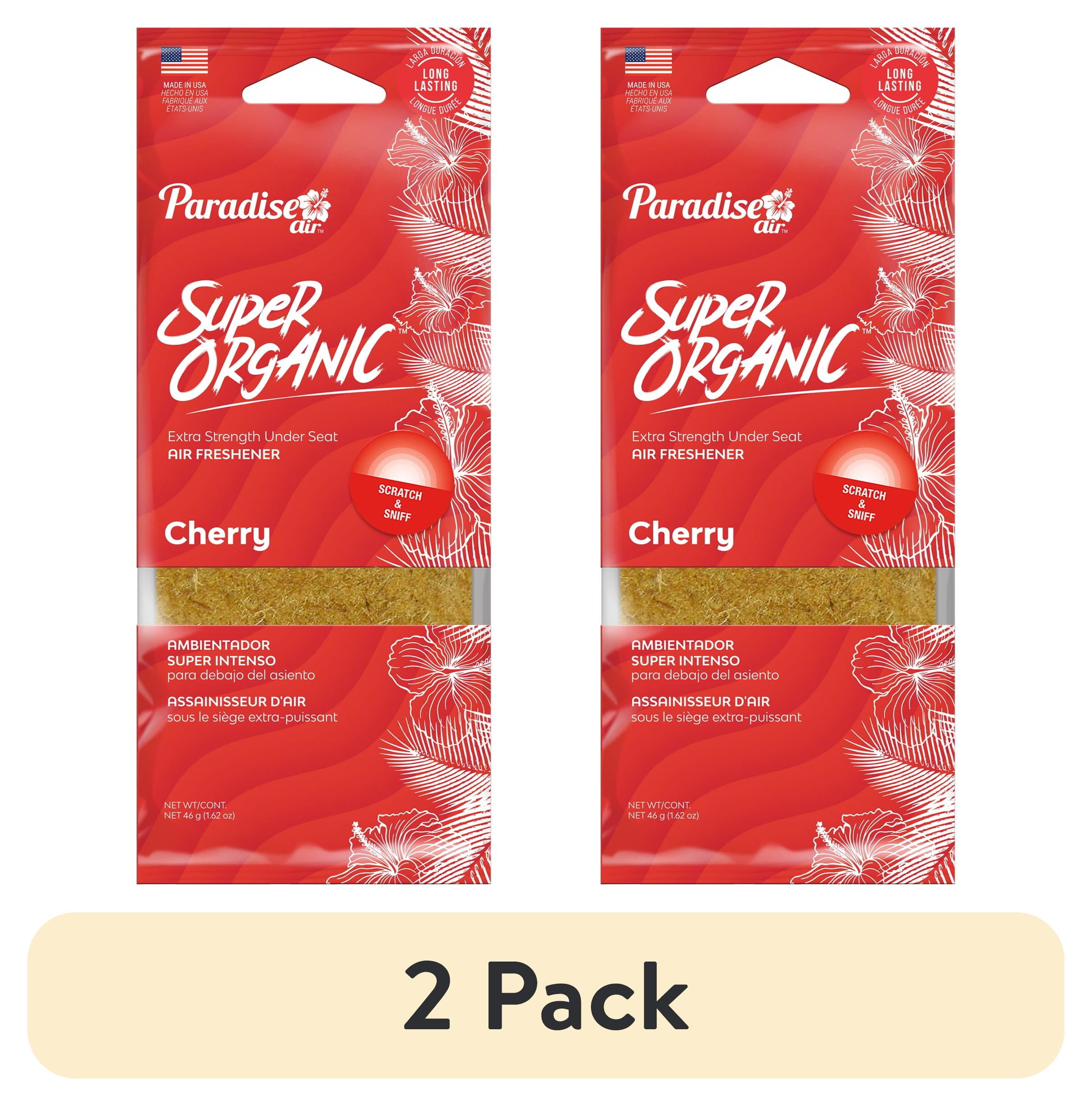 2 pack) Paradise Air Super Organic Extra Strength Air Freshener