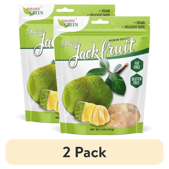 (2 pack) Paradise Green Dried Jackfruit 5oz x5 pack