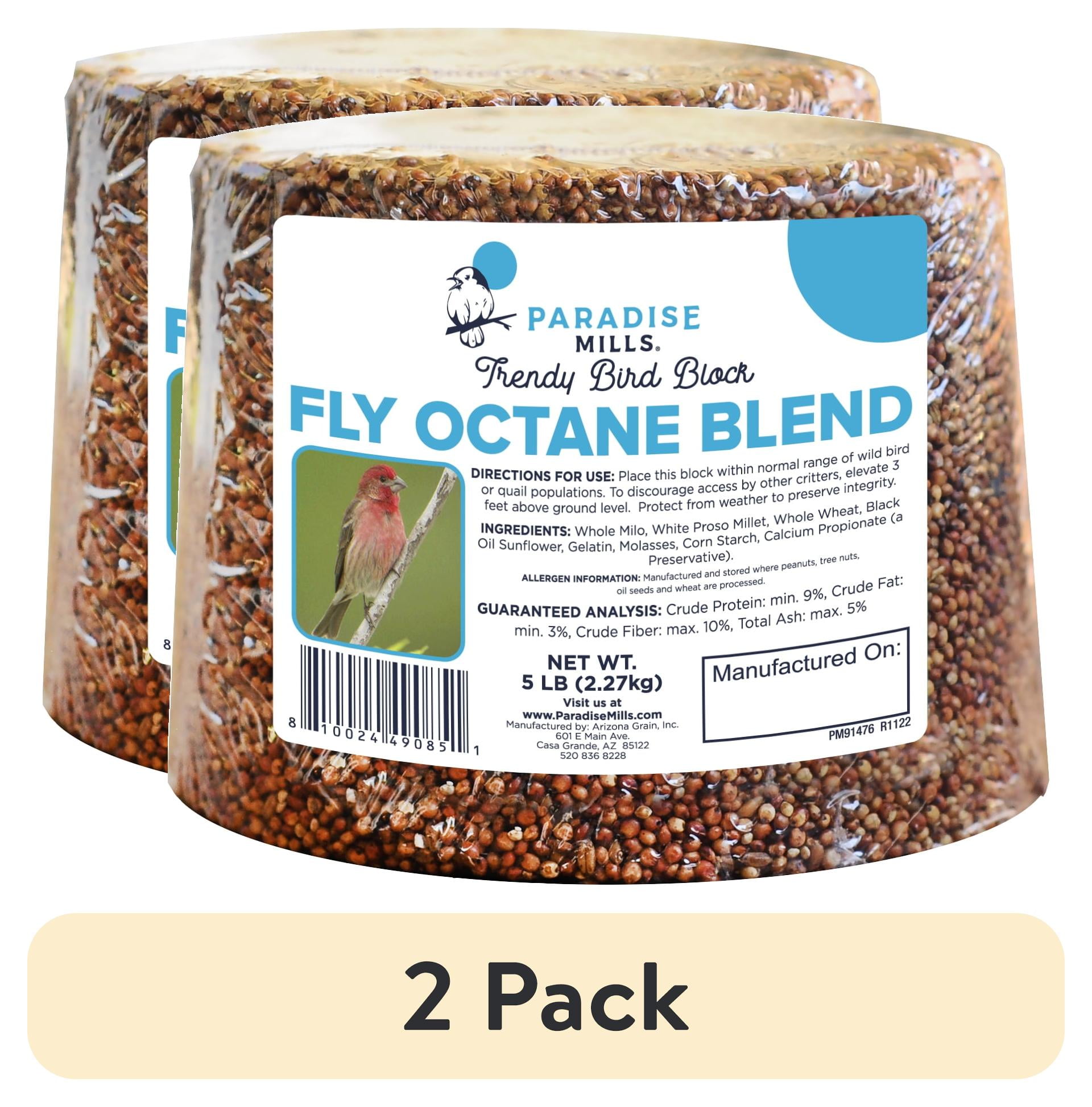 (2 pack) Paradise Mills Bird Food Block, 5 lb, For All Wild Birds