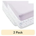 thumbnail image 1 of (2 pack) Parent's Choice 2-Piece 200 Thread Count Cotton Bed Sheet Set, Crib, 1 of 11
