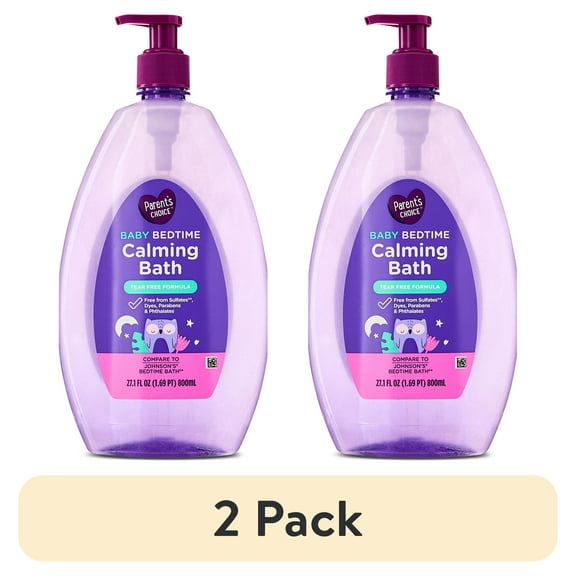 (2 pack) Parent's Choice Baby Bedtime Calming Bath, 27.1 fl oz