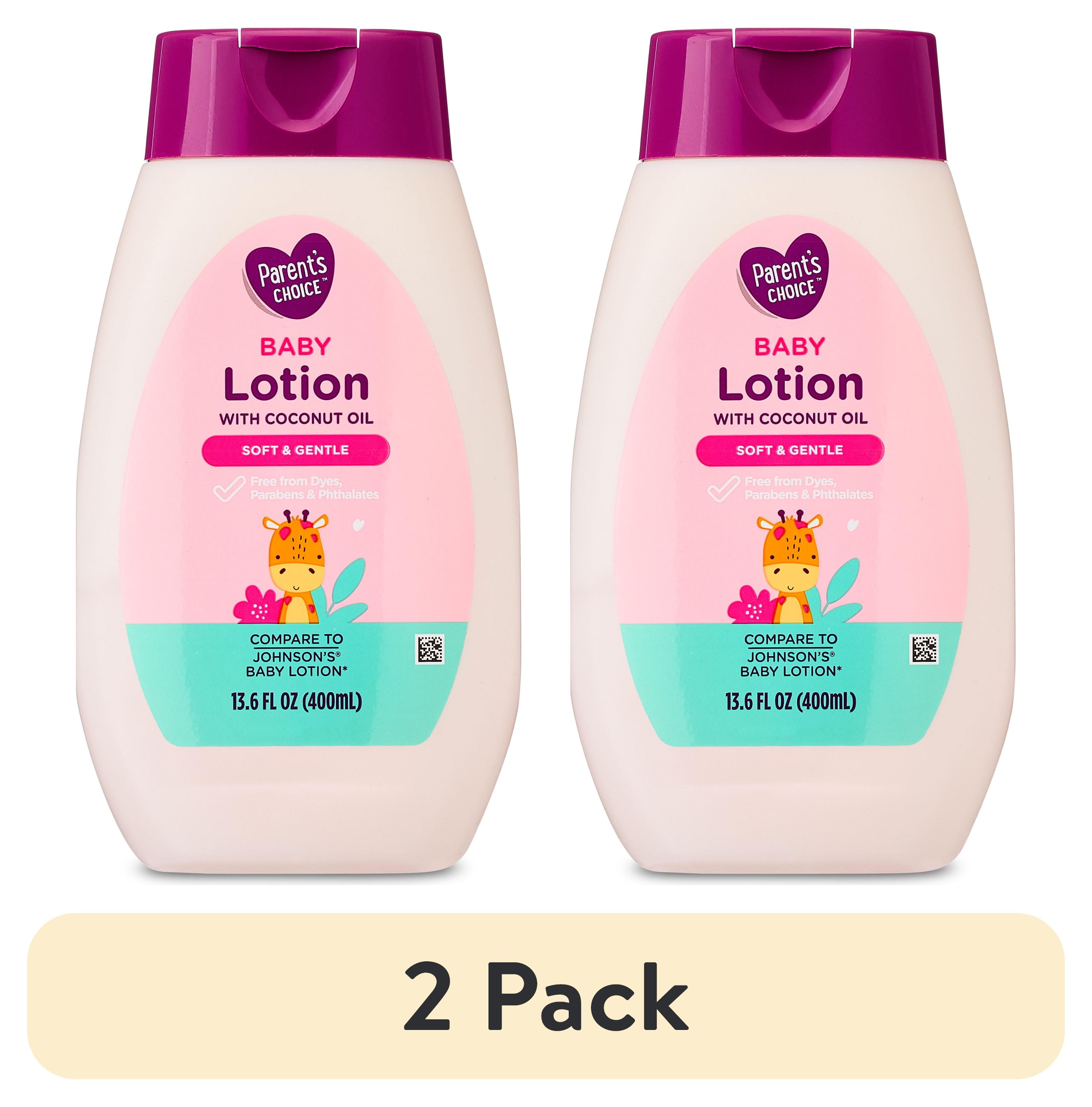 (2 pack) Parent's Choice Baby Lotion with Coconut Oil, 13.6 fl oz